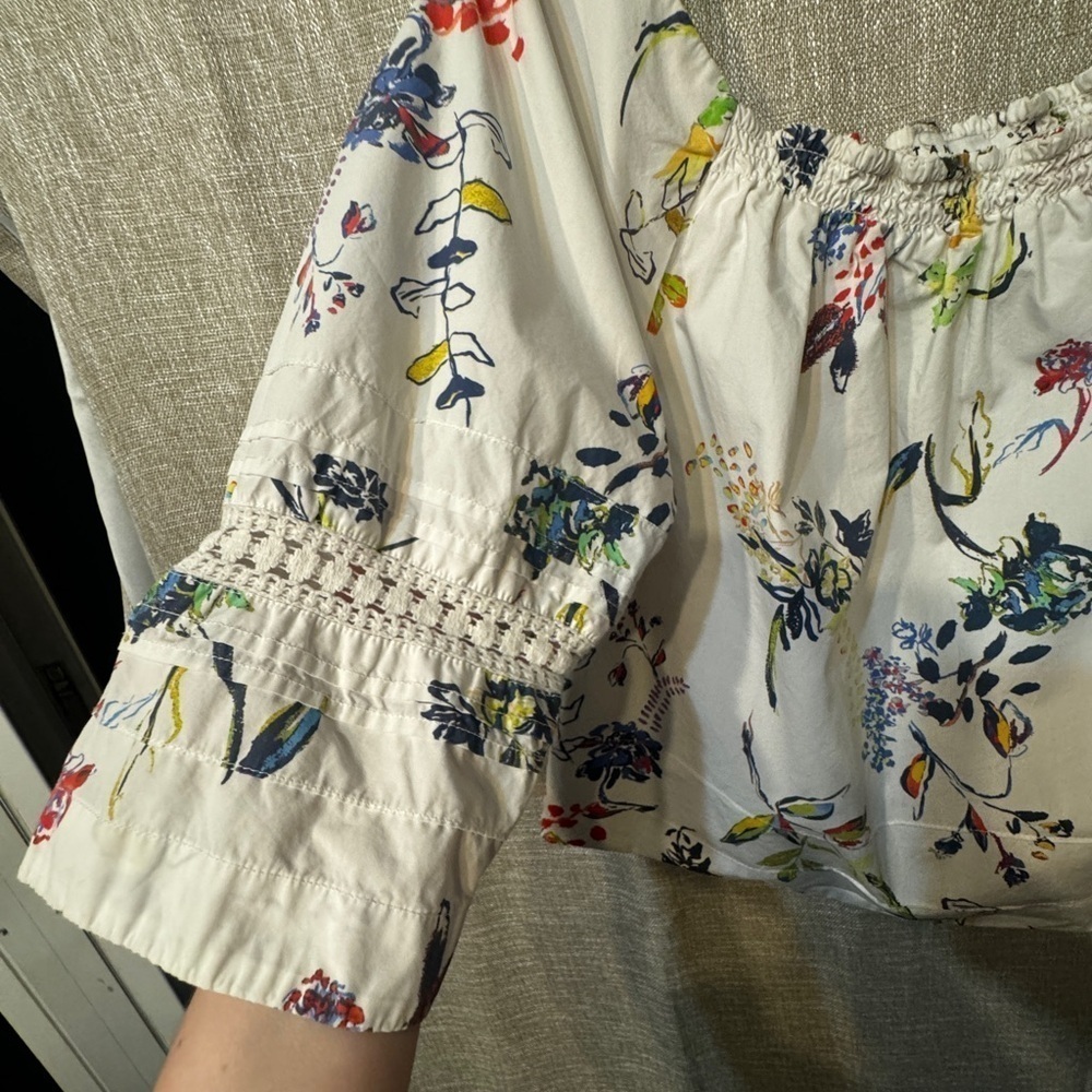 Tanya Taylor Stassi Floral Top size 6 but would fit up to size 10 - Picture 6 of 11